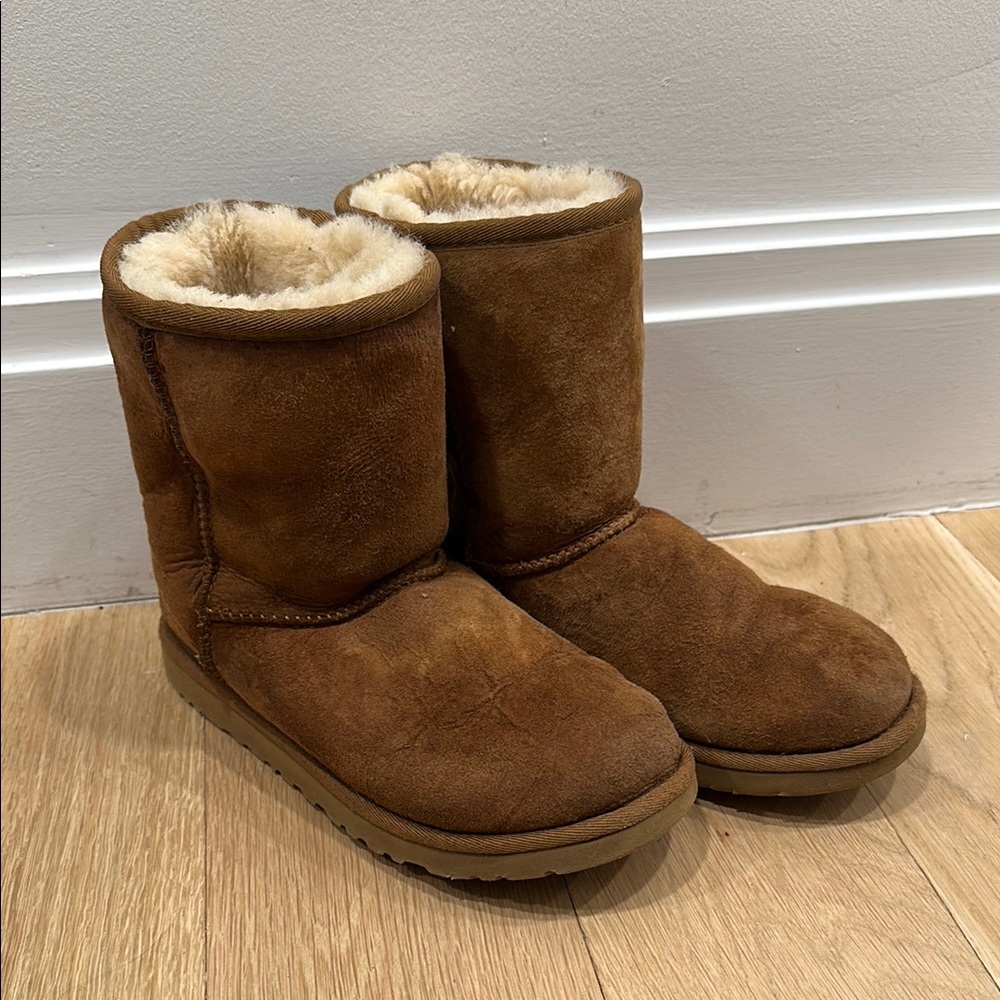 UGG Tan Shearling-Lined Boots